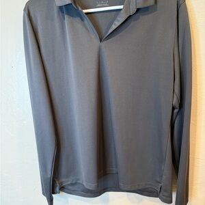 Nike Dark Gray Long Sleeve Polo